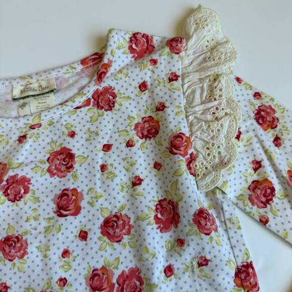 Matilda Jane Georgia It's A Wonderful Parade Floral Ruffle Top 6 - Picture 7 of 9